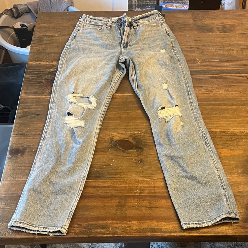 Hollister Light Blue Distressed Women's Slim Jeans